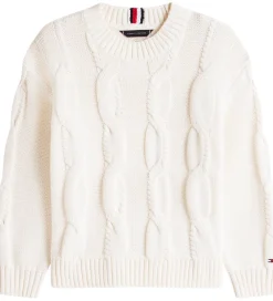 Bluse - Strik - Cable - Ivory Silk/White|Tommy Hilfiger Clearance