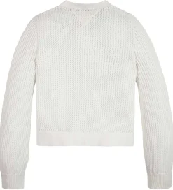 Cardigan - Strikket - Crochet - Ancient White|Tommy Hilfiger Discount