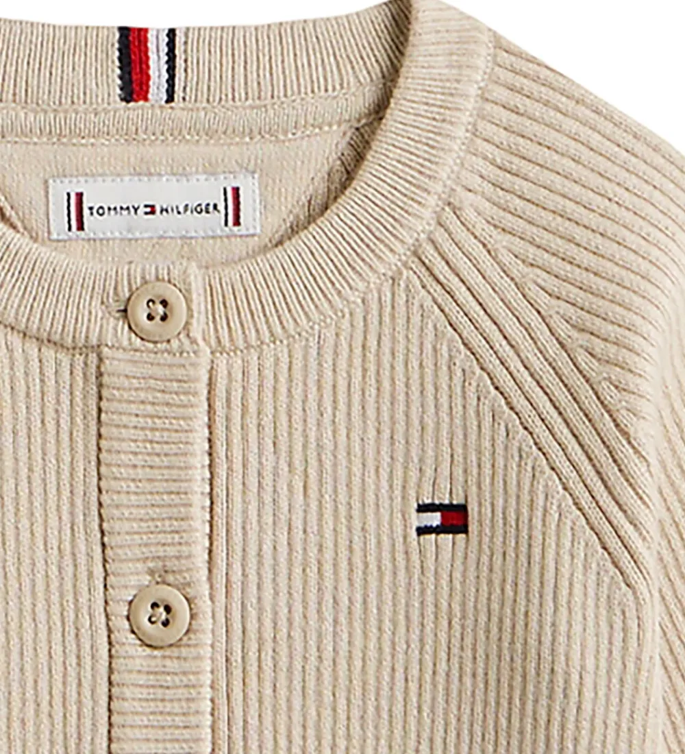 Cardigan - Strik - Regular - Gulf Sand/Beige|Tommy Hilfiger Clearance