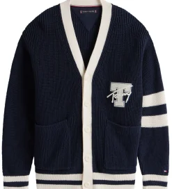 Cardigan - Strik - Varsity Graphic - Dark Night N|Tommy Hilfiger