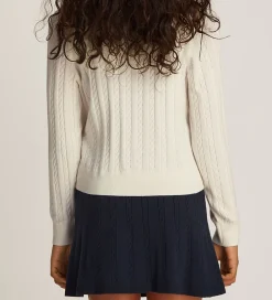 Cardigan - Strik - Mini Cable - Ivory Petal|Tommy Hilfiger