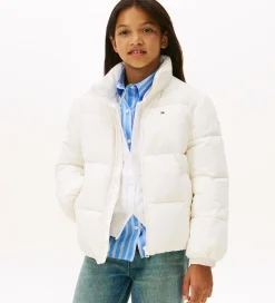 Dynejakke - Flag - Ivory Silk|Tommy Hilfiger Online