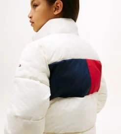 Dynejakke - Flag - Ivory Silk|Tommy Hilfiger Online