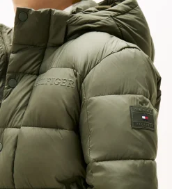 Dynejakke - Matt and Shine - Pewter Green|Tommy Hilfiger Sale