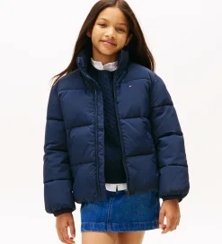 Dynejakke - Dark Night Navy m. Logo|Tommy Hilfiger Sale