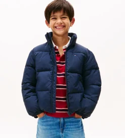 Dynejakke - Dark Night Navy m. Logo|Tommy Hilfiger Sale