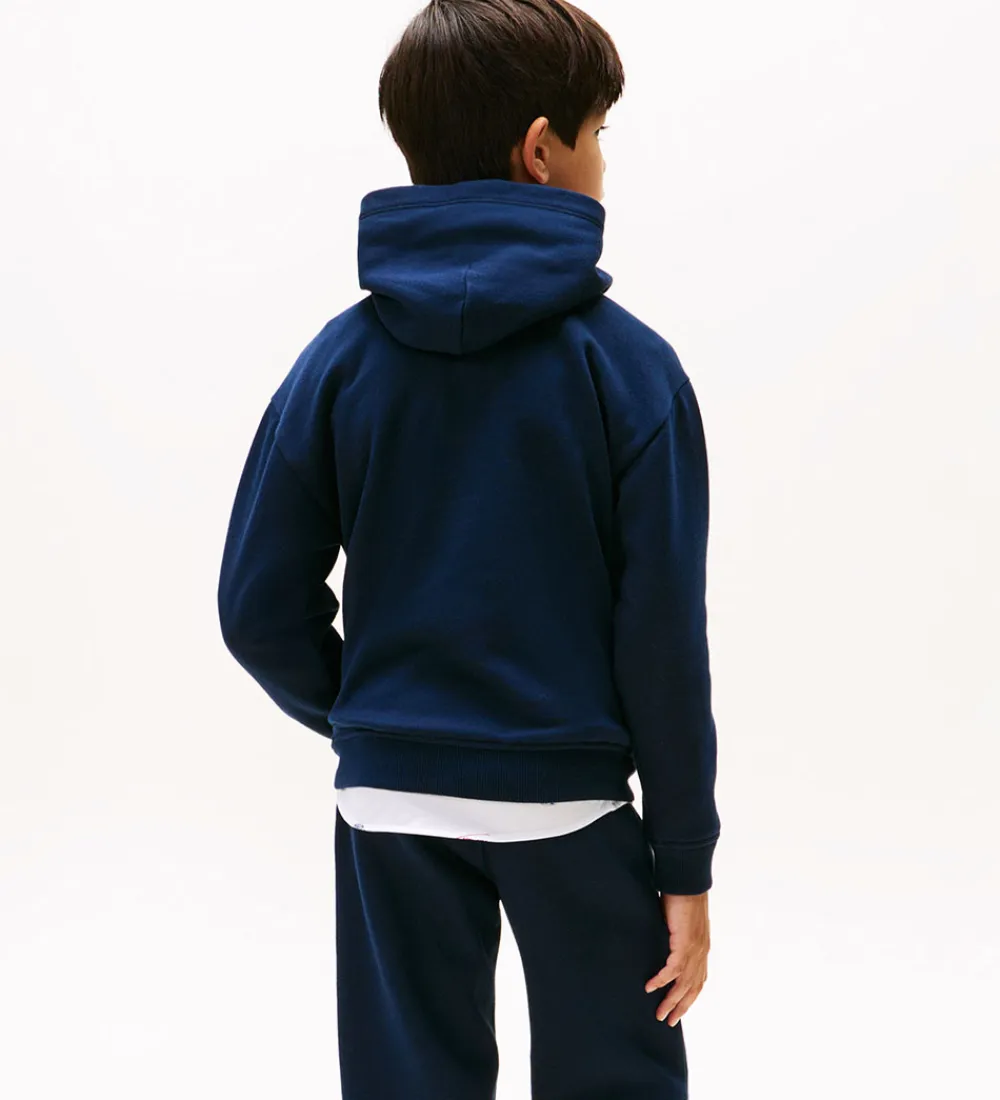 Hættetrøje - Flag - Dark Night Navy|Tommy Hilfiger Sale