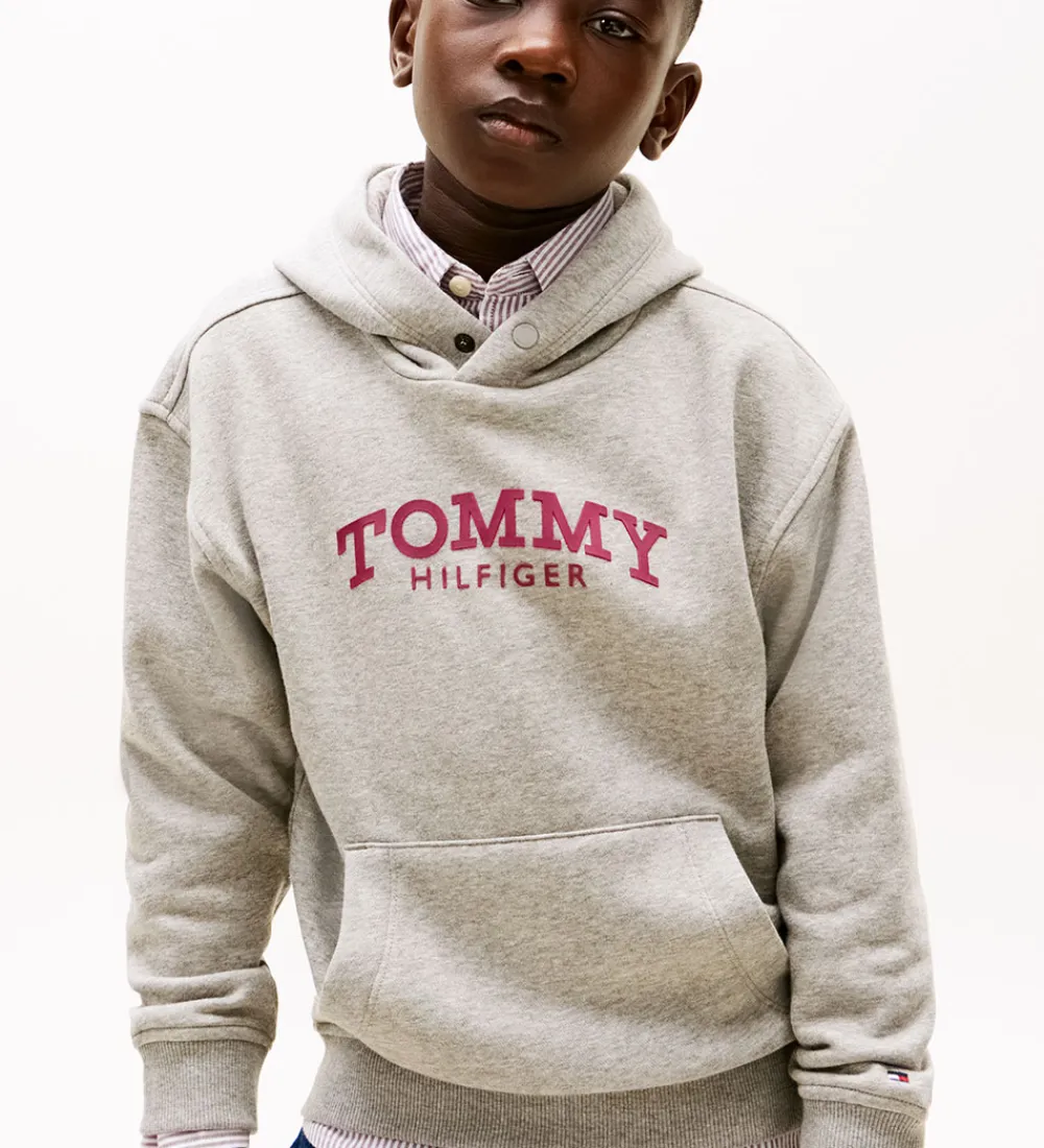 Hættetrøje - Mid Grey/Heather Grey|Tommy Hilfiger Hot