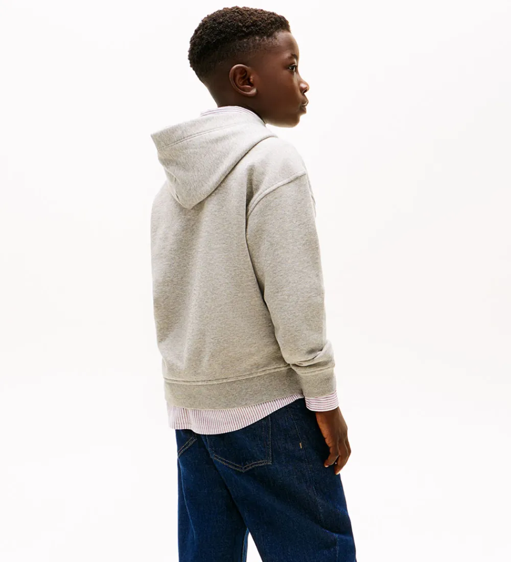 Hættetrøje - Mid Grey/Heather Grey|Tommy Hilfiger Hot