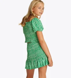 Nederdel - Printed Smock - Radiant Green|Tommy Hilfiger Best