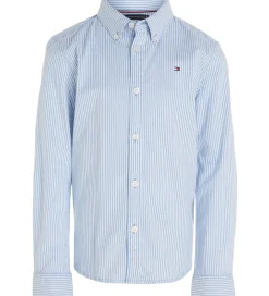 Skjorte - Flex Ithaca - Copenhagen Blue/White|Tommy Hilfiger Clearance