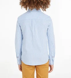 Skjorte - Flex Ithaca - Copenhagen Blue/White|Tommy Hilfiger Clearance