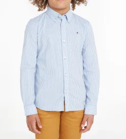 Skjorte - Flex Ithaca - Copenhagen Blue/White|Tommy Hilfiger Clearance