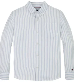 Skjorte - Hør - Linen Blend - Breezy Blue Stripe|Tommy Hilfiger Sale