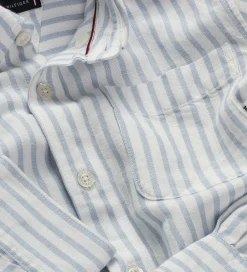 Skjorte - Hør - Linen Blend - Breezy Blue Stripe|Tommy Hilfiger Sale
