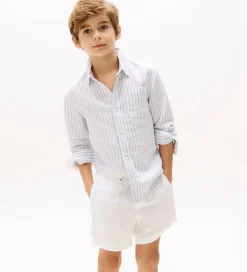 Skjorte - Hør - Linen Blend - Breezy Blue Stripe|Tommy Hilfiger Sale