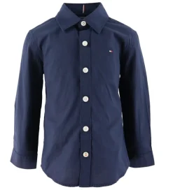 Skjorte - Solid Stretch - Organic - Twilight Navy|Tommy Hilfiger