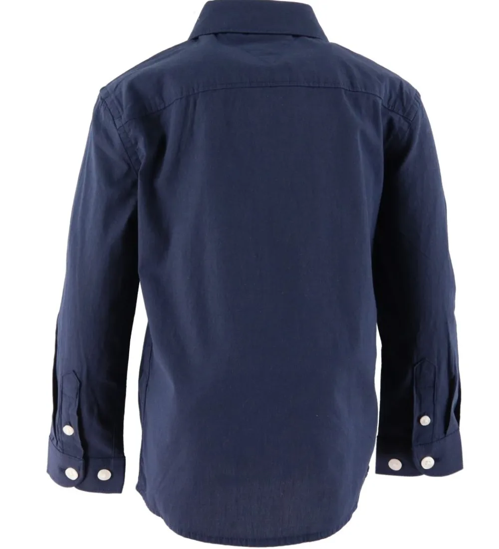 Skjorte - Solid Stretch - Organic - Twilight Navy|Tommy Hilfiger