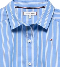 Skjorte - Stripe - Light Powdery Blue Stripes|Tommy Hilfiger Outlet