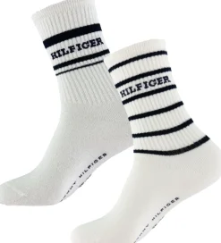 Strømper - 2-pak - Off White m. Sort/Glimmer|Tommy Hilfiger Best