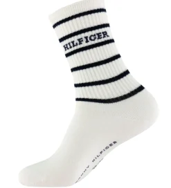 Strømper - 2-pak - Off White m. Sort/Glimmer|Tommy Hilfiger Best