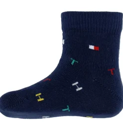 Strømper - 2-pak - Tommy Original/Hvid m. Print|Tommy Hilfiger Discount