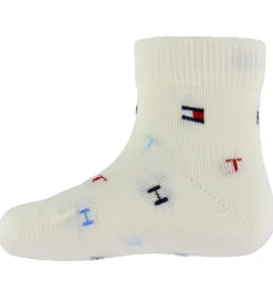 Strømper - 2-pak - Lyseblå/Hvid m. Print|Tommy Hilfiger Discount