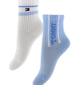 Strømper - 2-pak - Lyseblå/Hvid|Tommy Hilfiger Outlet
