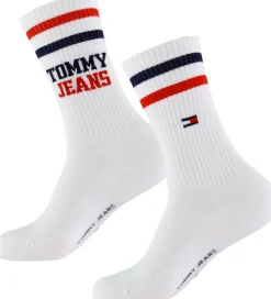 Strømper - 2-pak - Hvid m. Striber|Tommy Hilfiger Online