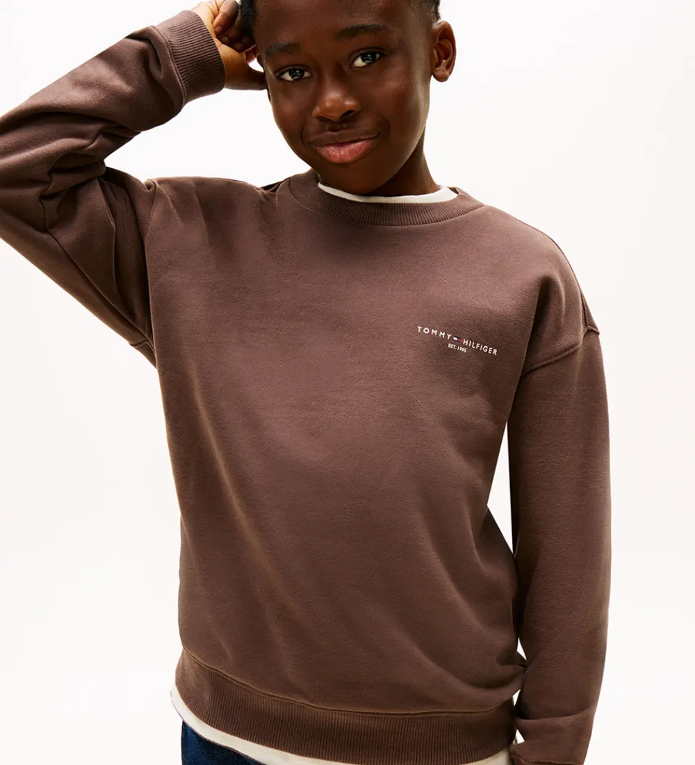 Sweatshirt - Mini Corp - Black Walnutbrown|Tommy Hilfiger Best
