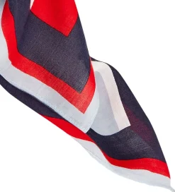 Tørklæde - Rød/Twilight Navy|Tommy Hilfiger Sale