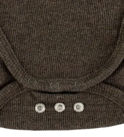 Body L/Æ - Carlet - Rib - Dark Brown Melange|VACVAC New