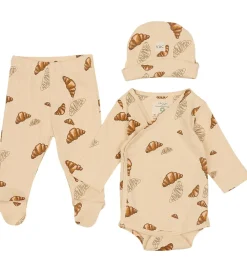 Gaveæske - Bukser m. Fødder/Hue/Body l/æ - Rib - Croissan|VACVAC New