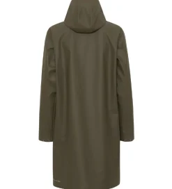 Regnfrakke - PU - Dark Moss|Ver de Terre New