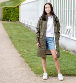 Regnfrakke - PU - Dark Moss|Ver de Terre New