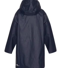 Regnfrakke - PU - Navy|Ver de Terre Clearance