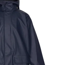 Regnfrakke - PU - Navy|Ver de Terre Clearance