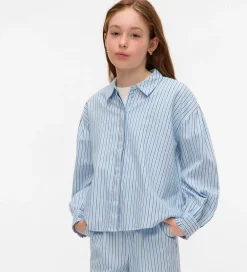 Skjorte - VmPinnys - Airy Blue/New Pinny|Vero Moda Girl Discount