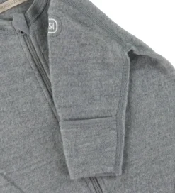 Sovepose m. Ærmer - Uld - Gråmeleret|Voksi