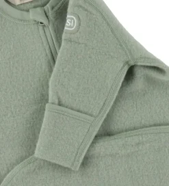 Sovepose m. Ærmer - Uld - Støvet Grøn|Voksi