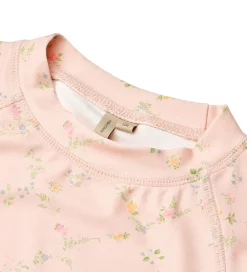 Badebluse - UV40+ - Jackie - Powder Checked Flowers|Wheat Best