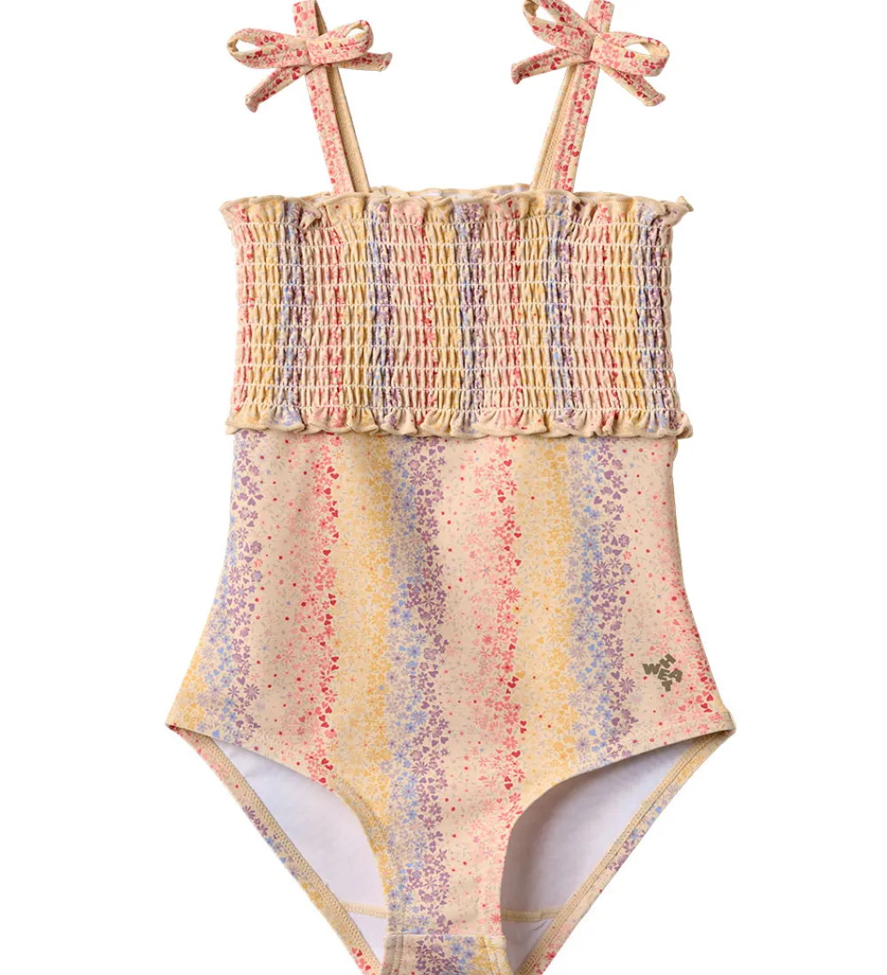 Badedragt - Selma - UV40+ - Multi Rainbow|Wheat New