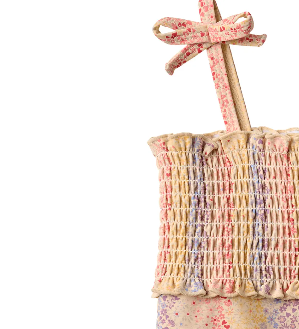 Badedragt - Selma - UV40+ - Multi Rainbow|Wheat New