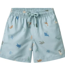 Badeshorts - Hansi - Soft Blue Sea Life|Wheat Outlet