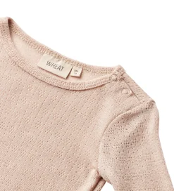 Body l/æ - Uld/Silke - Liea - Pale Lilac m. Hulmønster|Wheat Clearance