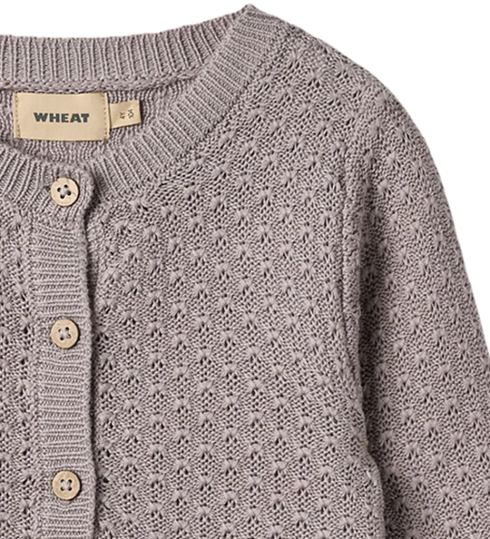 Cardigan - Strik - Magnella - Dusty Purple|Wheat New