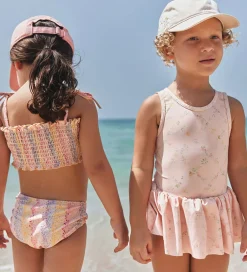 Kasket - Cecil - Sandshell m. Blomster|Wheat