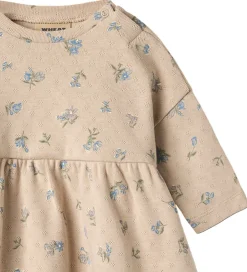 Kjole - Emmy - Warm Sand Flowers|Wheat Best