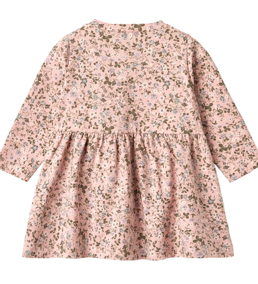 Kjole - Sessa - Rose Powder Flowers|Wheat Best