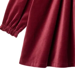 Kjole - Velour - Elvira - Ruby Red|Wheat Discount
